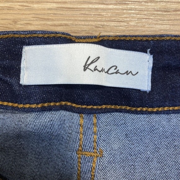 Kancan Greyson High Rise Super Skinny Jeans Womens 5/26 Blue Stretch Ankle Fray - Picture 3 of 7